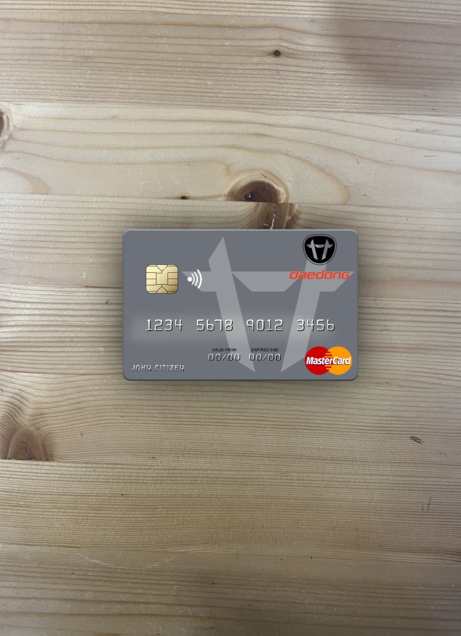 Download North Korea Daedong Credit Bank mastercard photolook front Photoshop template